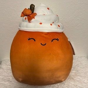 2021 Limited Edition Kendla the Pumpkin Spiced Latte Squishmallow Plush 14"